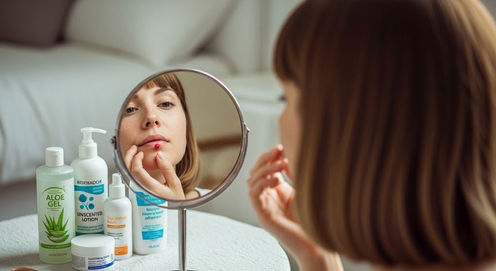 Unexpected skin reactions after waxing session