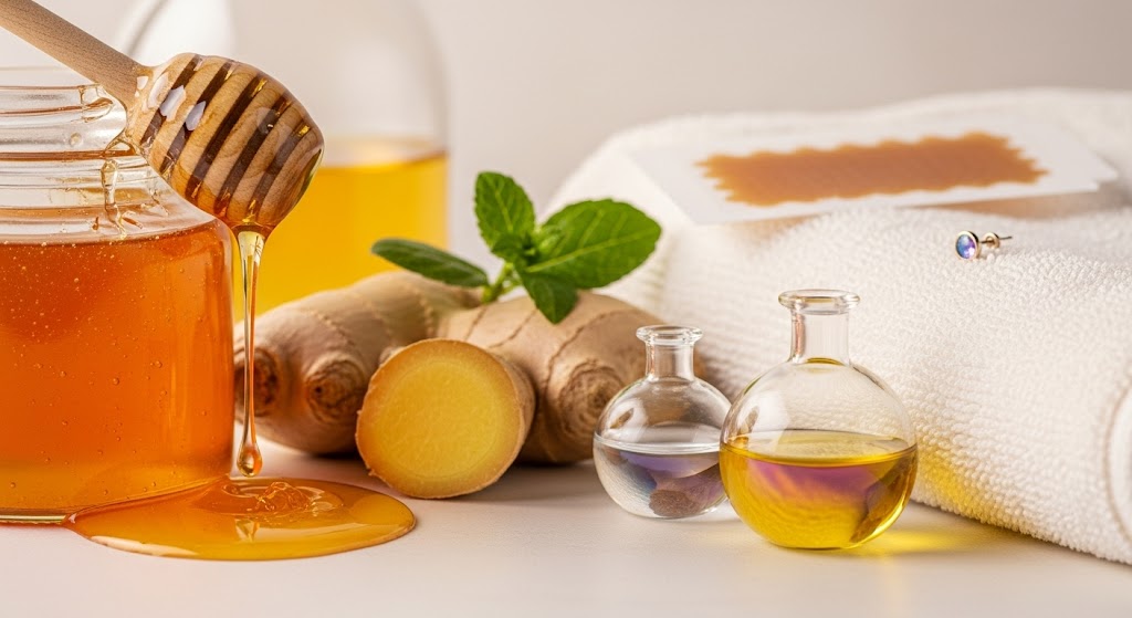 Natural care after waxing or piercing