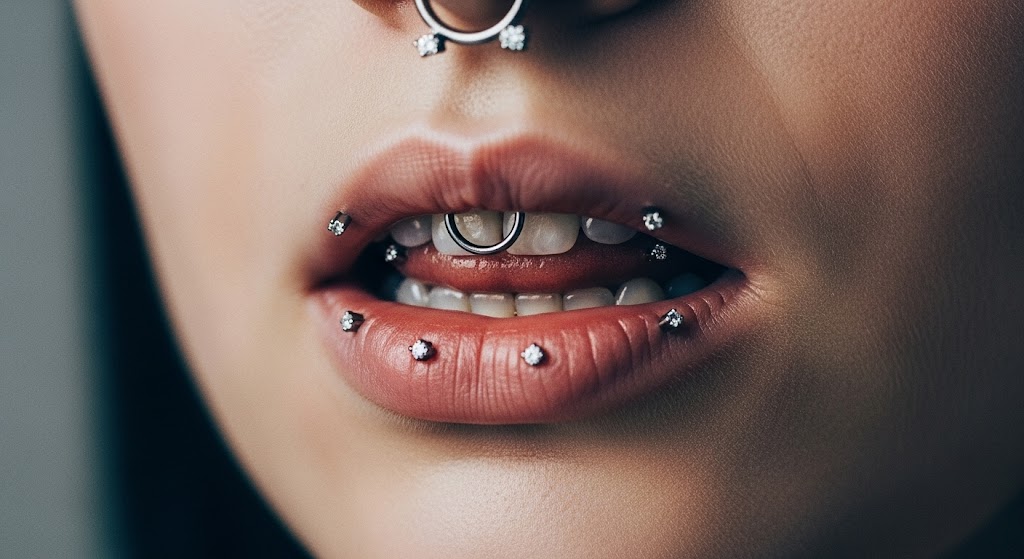 Oral piercings that enhance kissing and intimacy