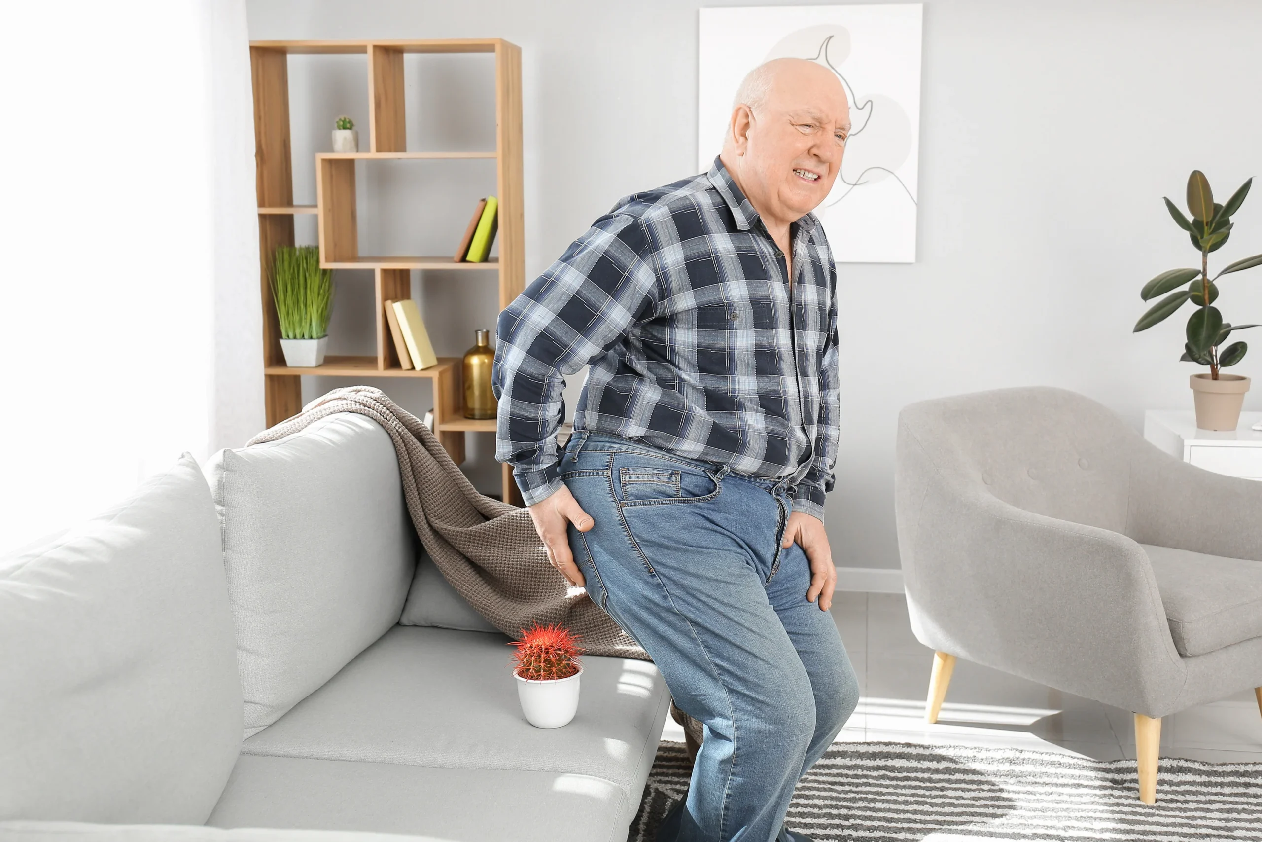 A hard lump near your anus from thrombosed hemorrhoids