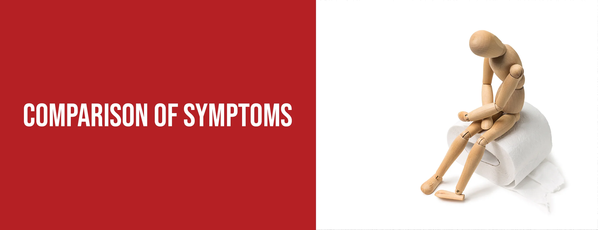 Differences between rectal tumors and hemorrhoids.