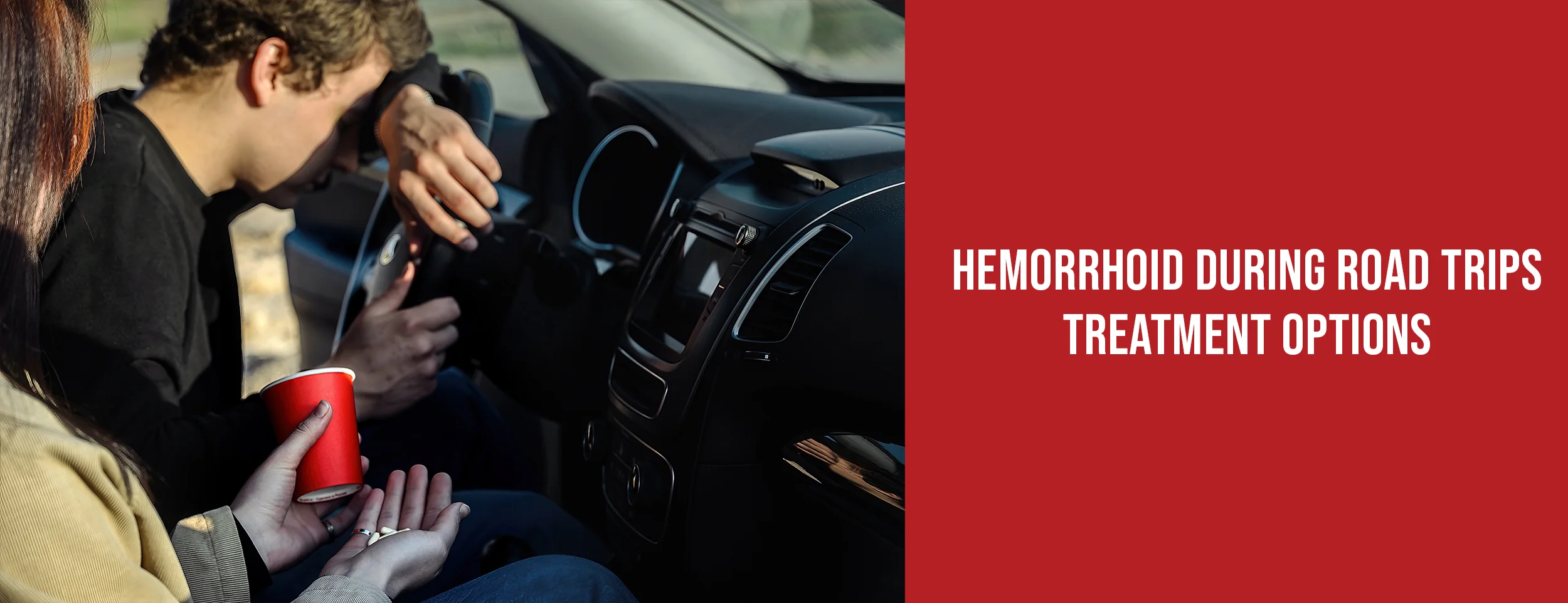 Treatment options for hemorrhoids during road trips