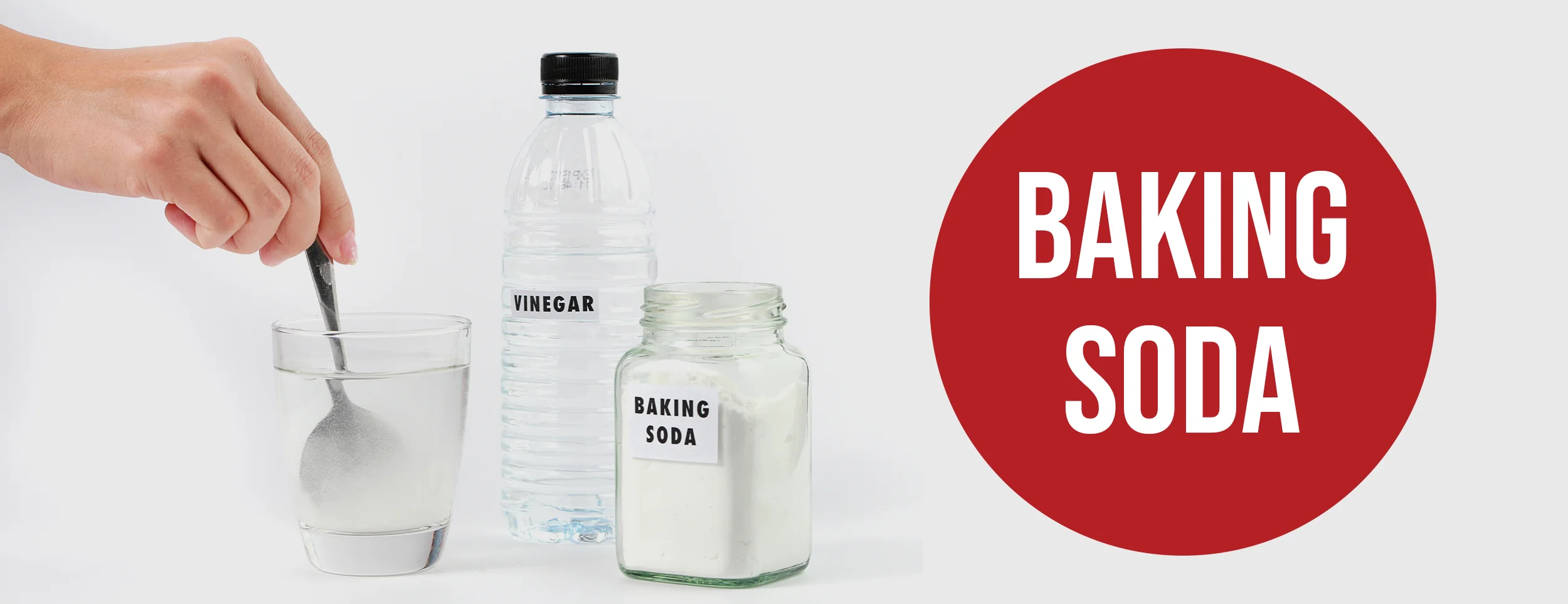 A baking soda, and vinegar mixture