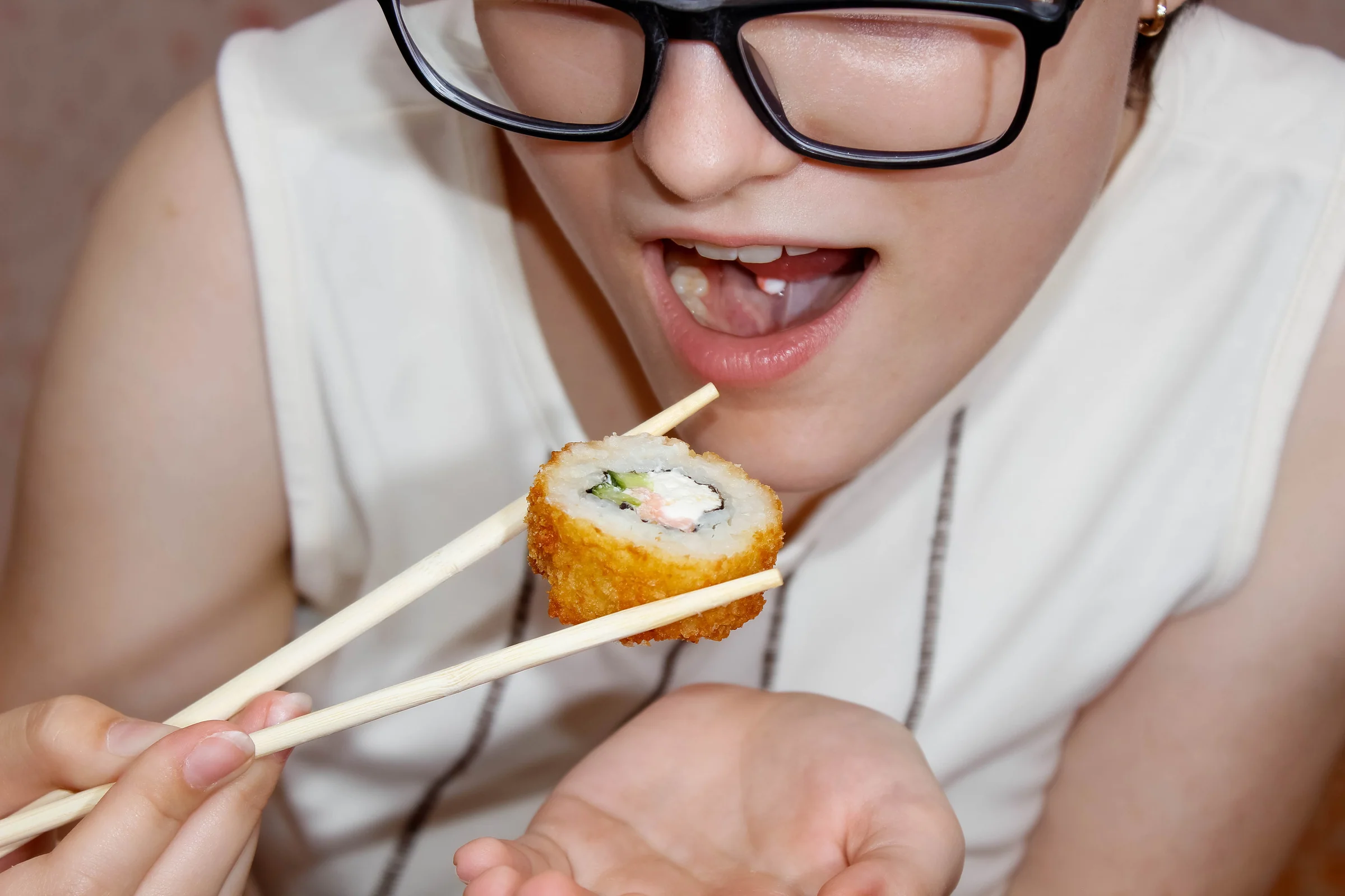 During the second week after piercing, gradually introduce semi-solid and solid foods