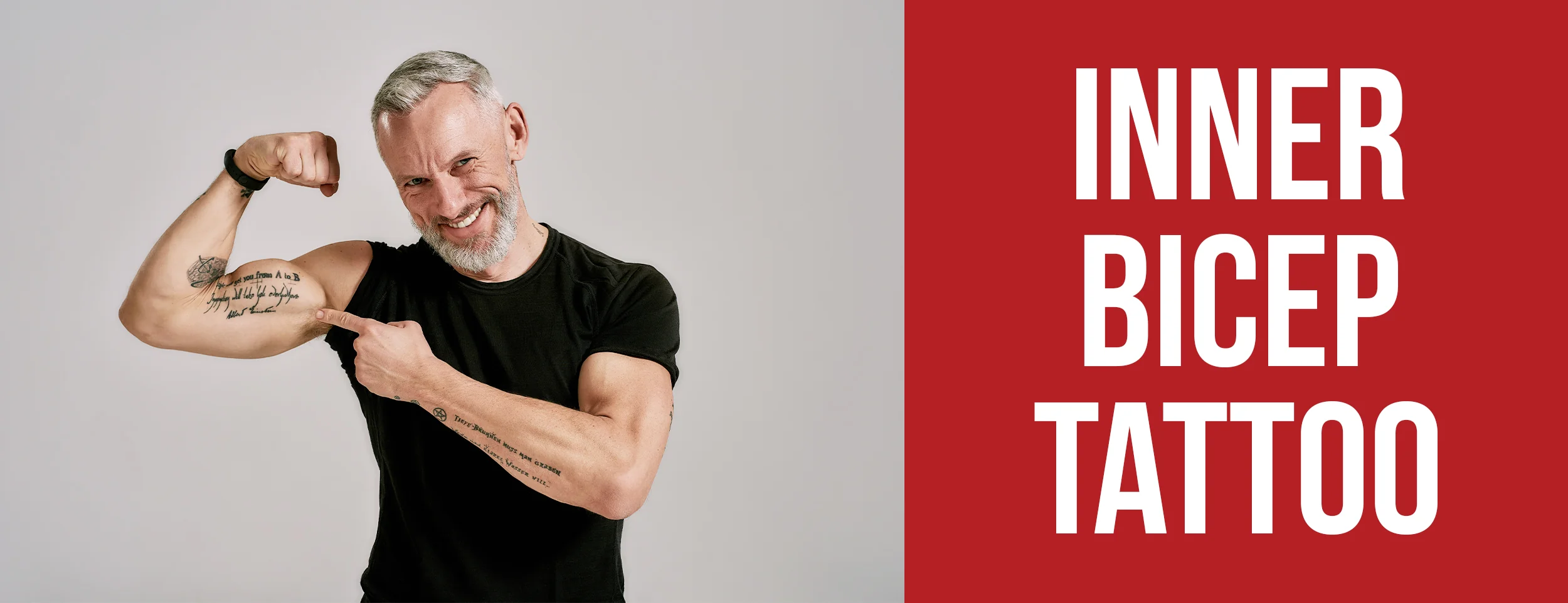 Inner Bicep Tattoos With Moderate Pain