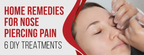 Pain from a nose piercing can be controlled with home remedies