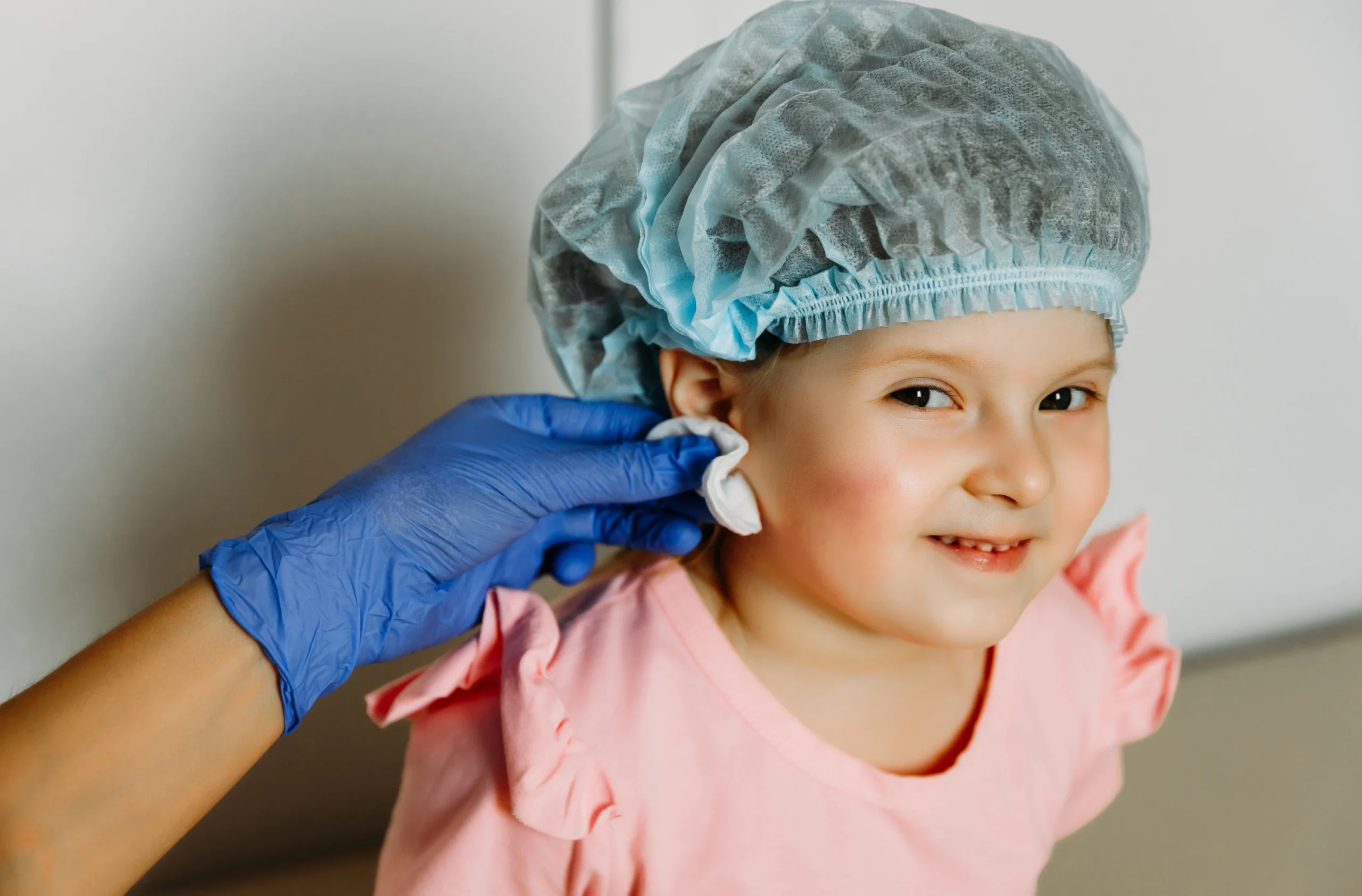 Pain management after baby ear piercings