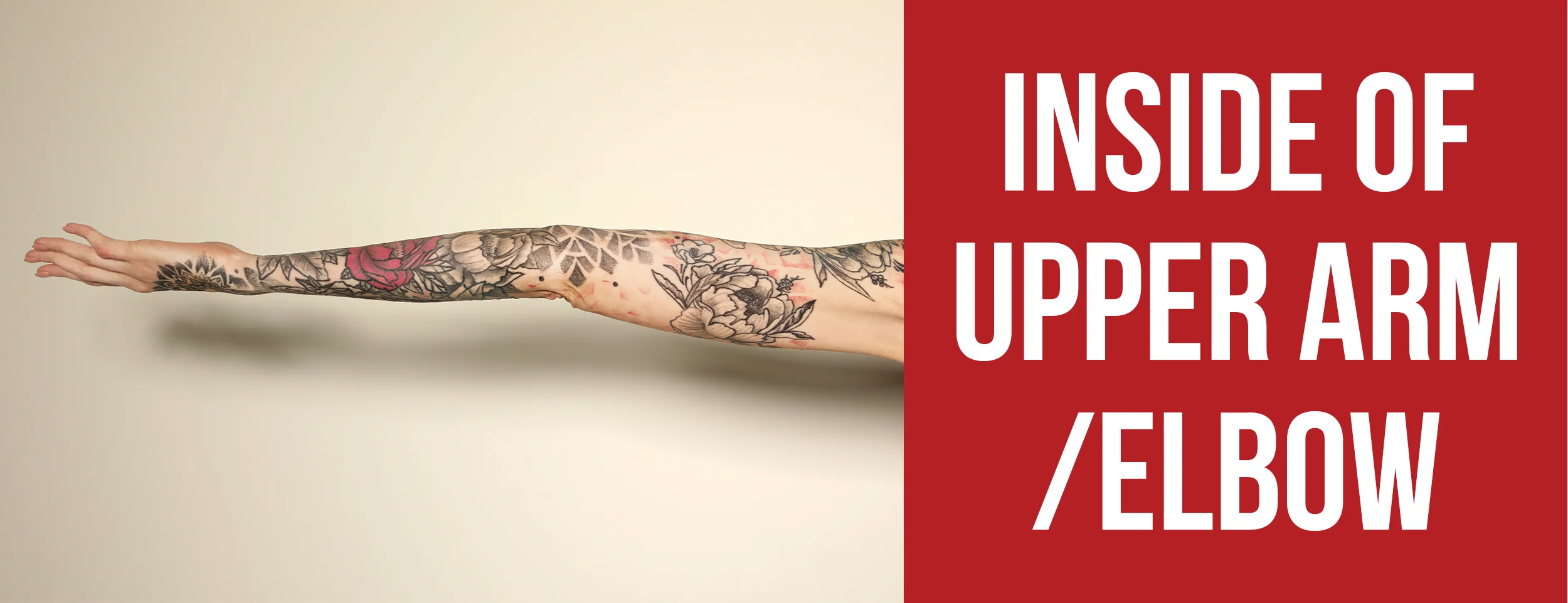 Painful upper arm & elbow tattoos