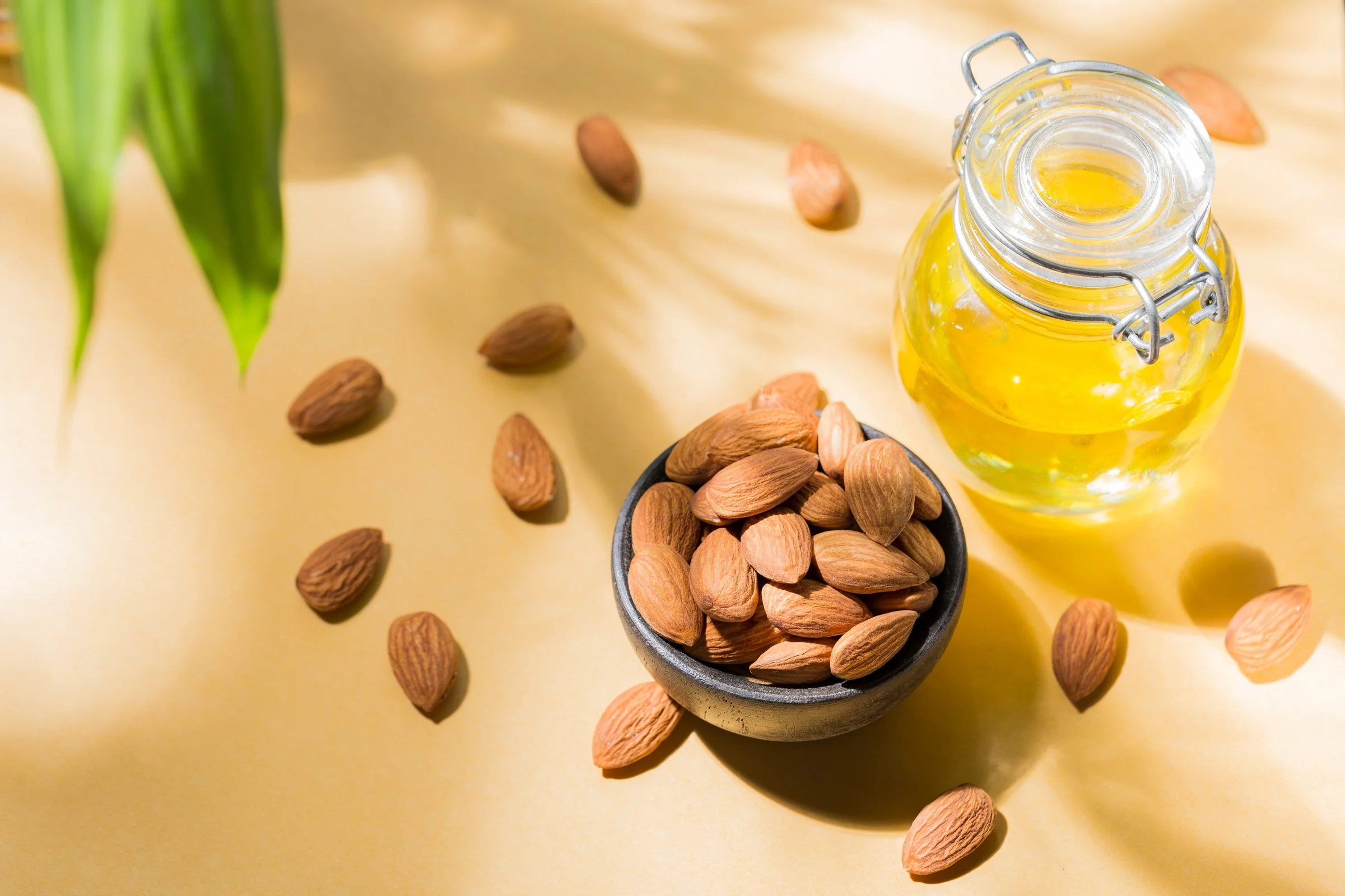 Almond oil and tea tree oil