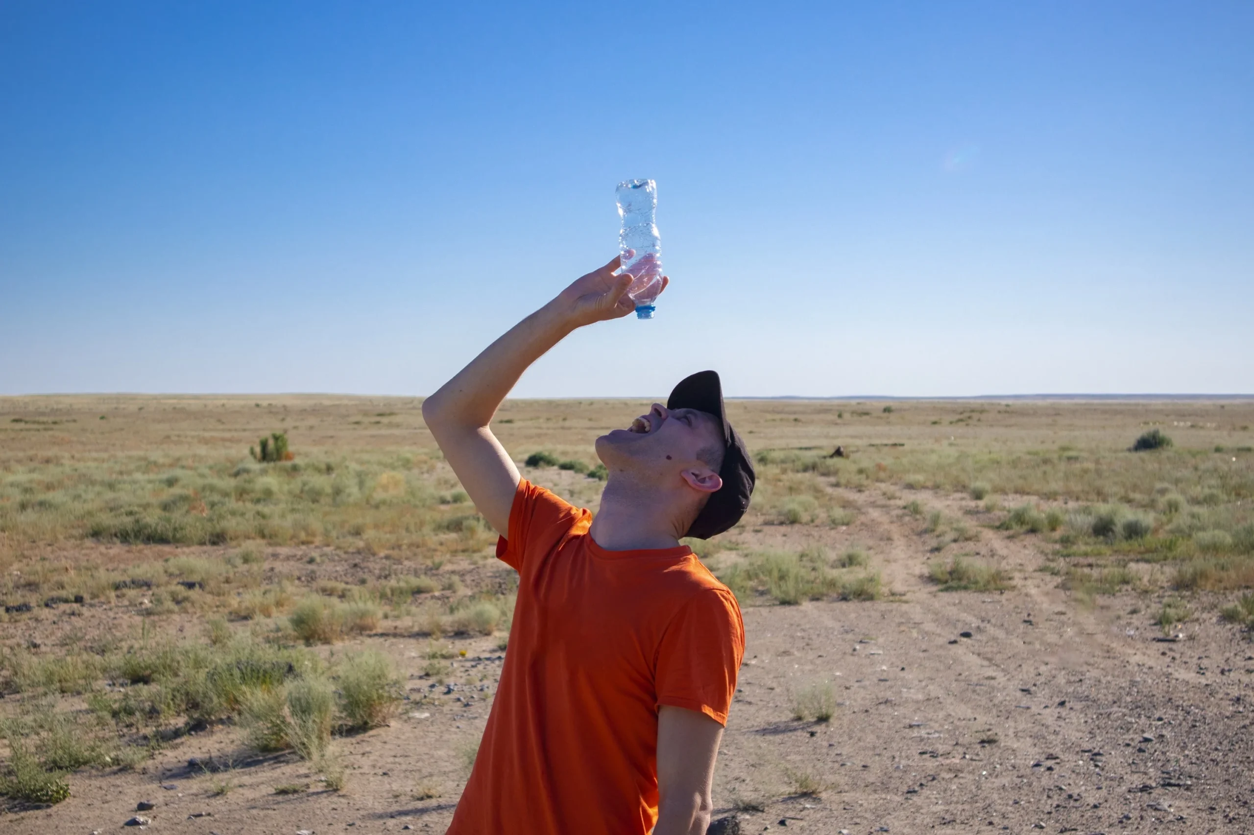 Dehydration causes sunburned lips