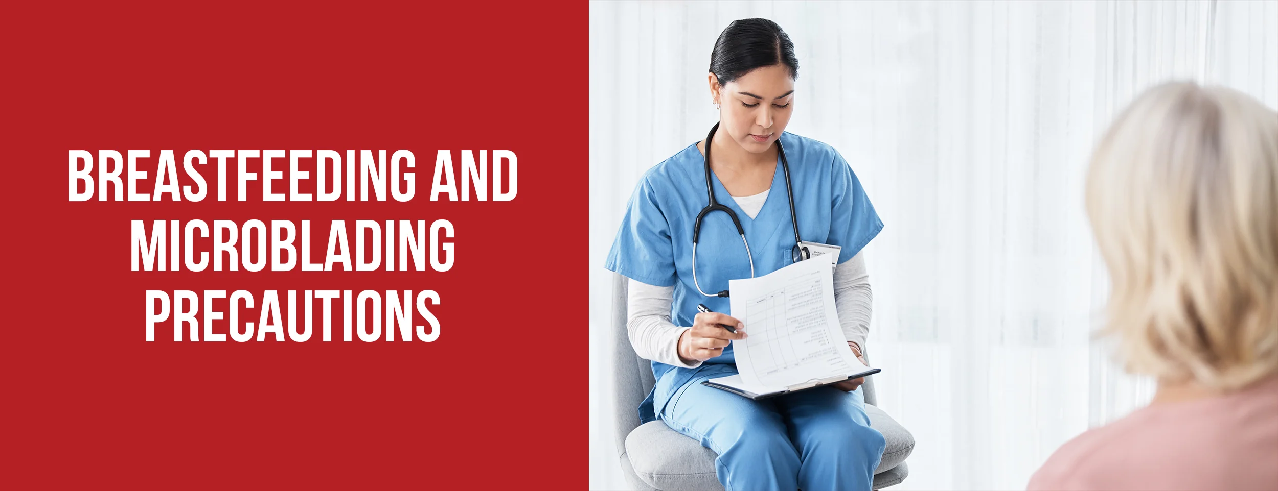 Precautions for breastfeeding and microblading