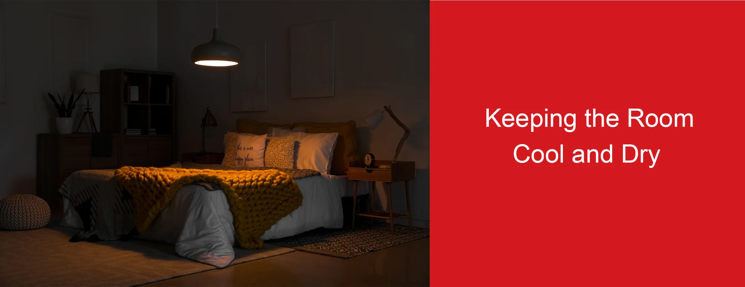 Sleeping better with a cool and dry room