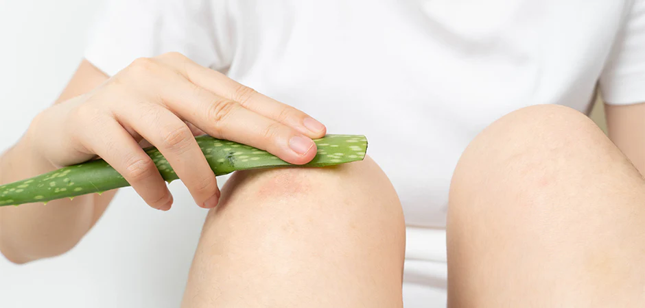 Treatment for fiberglass skin irritation