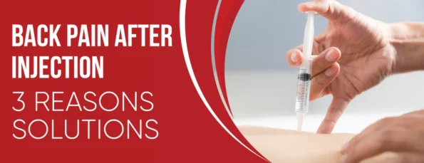 Pain in the back after an injection