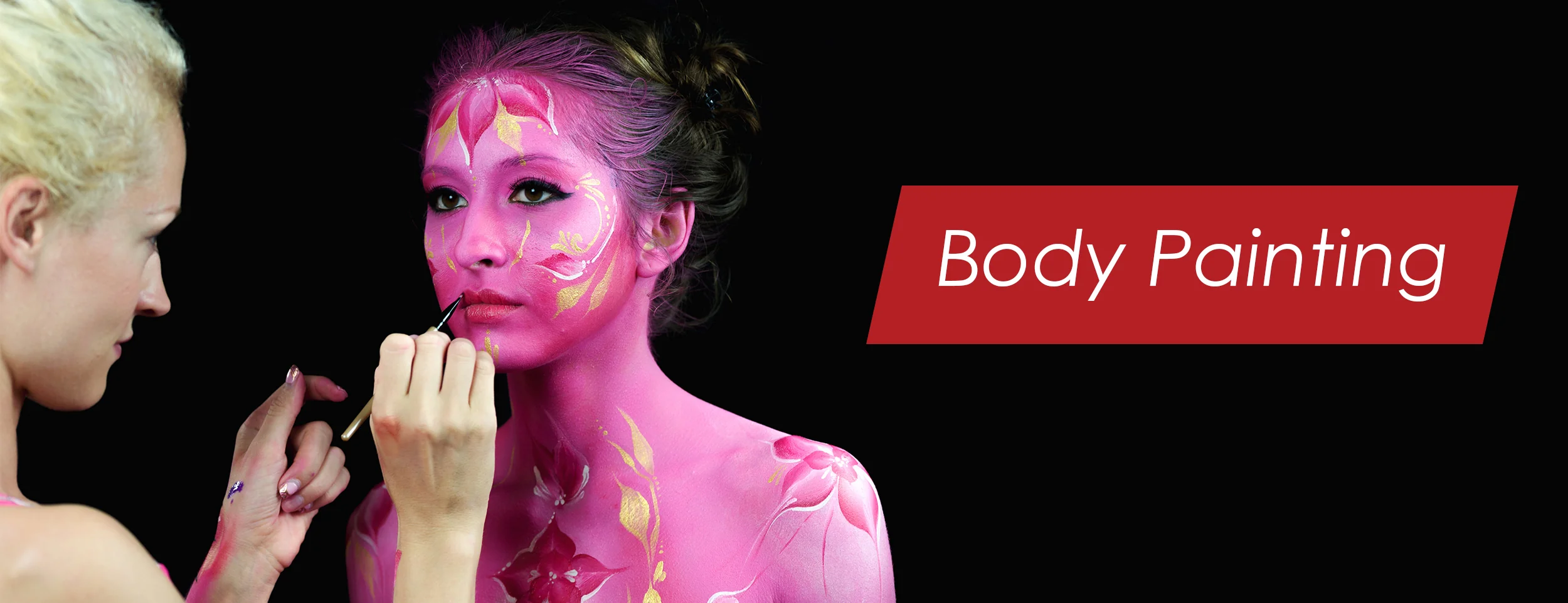 Parts of the body that are commonly painted