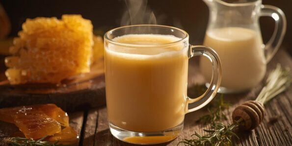 Honey and milk drink for sexual health support
