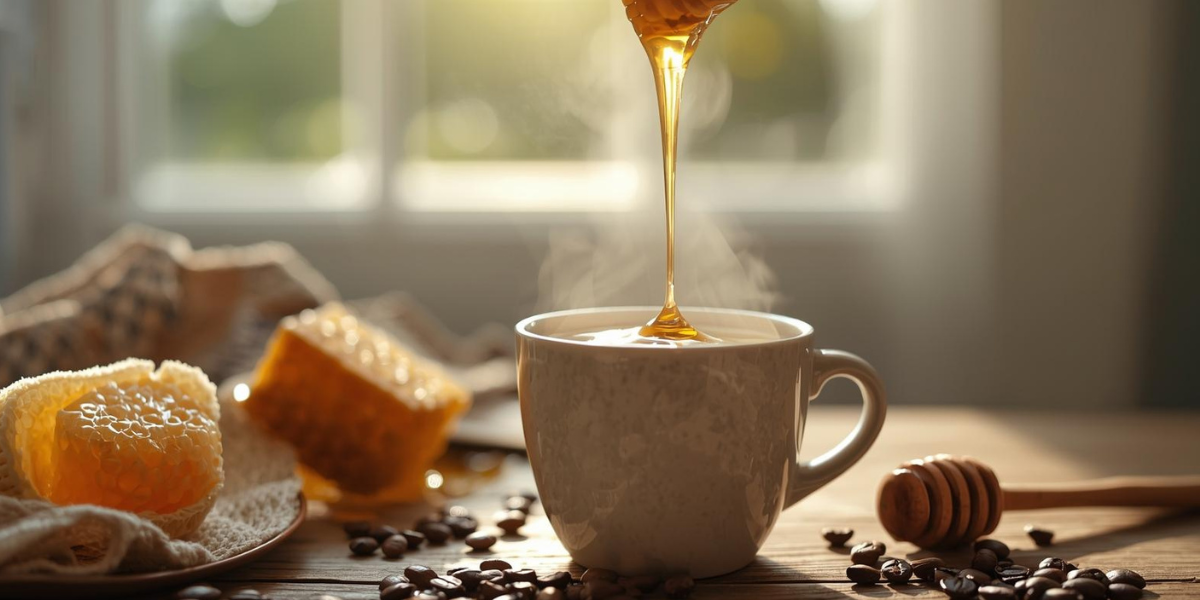 Honey in coffee for natural libido support