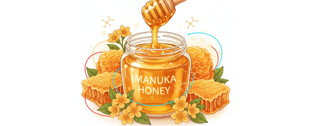 Manuka honey antioxidants and blood circulation