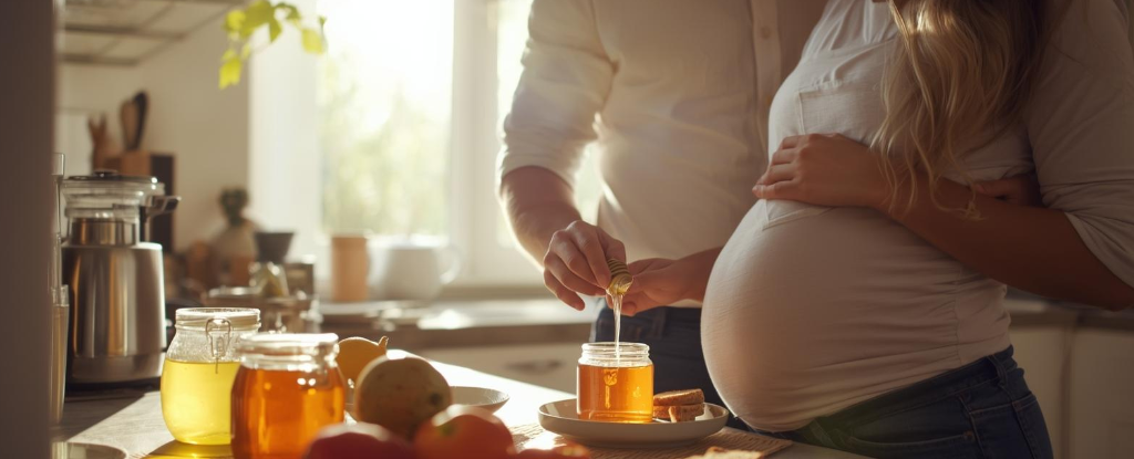Safe ways couples use honey while expecting