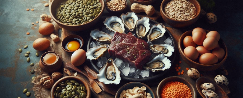 Zinc-rich foods to support male hormones