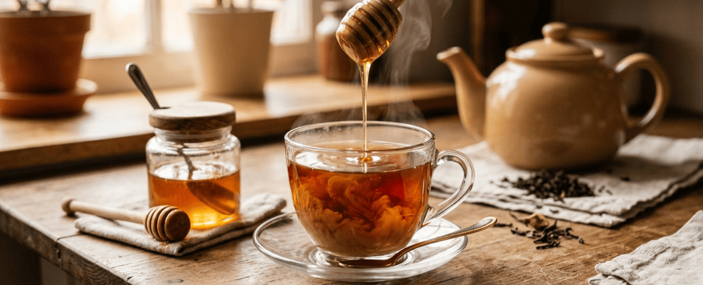 How to make honey milk black tea at home